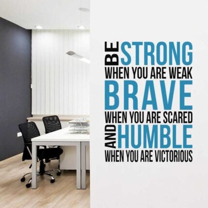 Be Strong When You Are Weak Wall Decal - emarkiz-com.myshopify.com